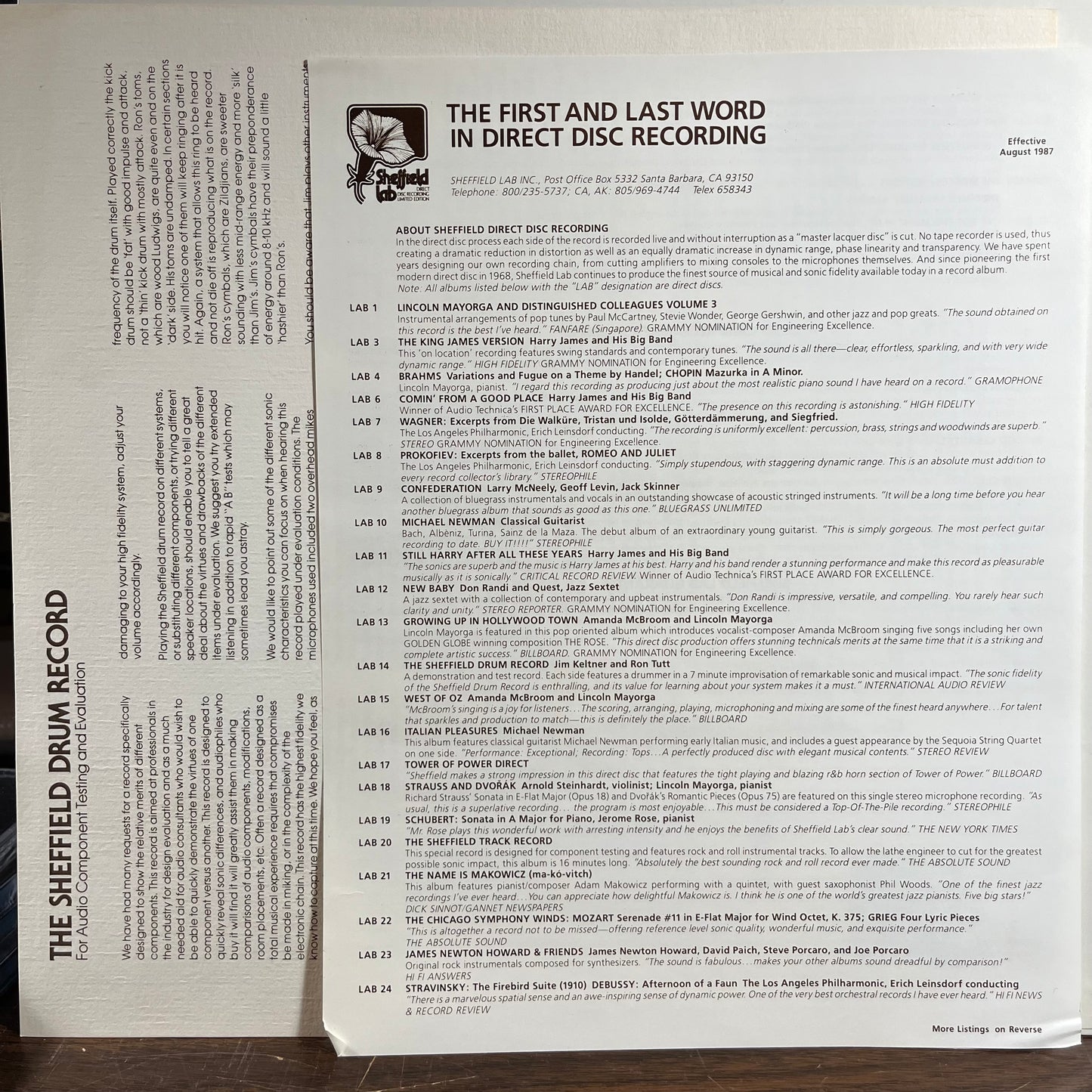 The Sheffield Drum Record (VINYL) | Near Mint (NM) Near Mint (NM) - JAZZ / USED *NEAR MINT*