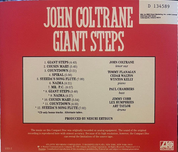 Giant Steps (CD) | Near Mint (NM) Near Mint (NM) - JAZZ / USED *NEAR MINT*