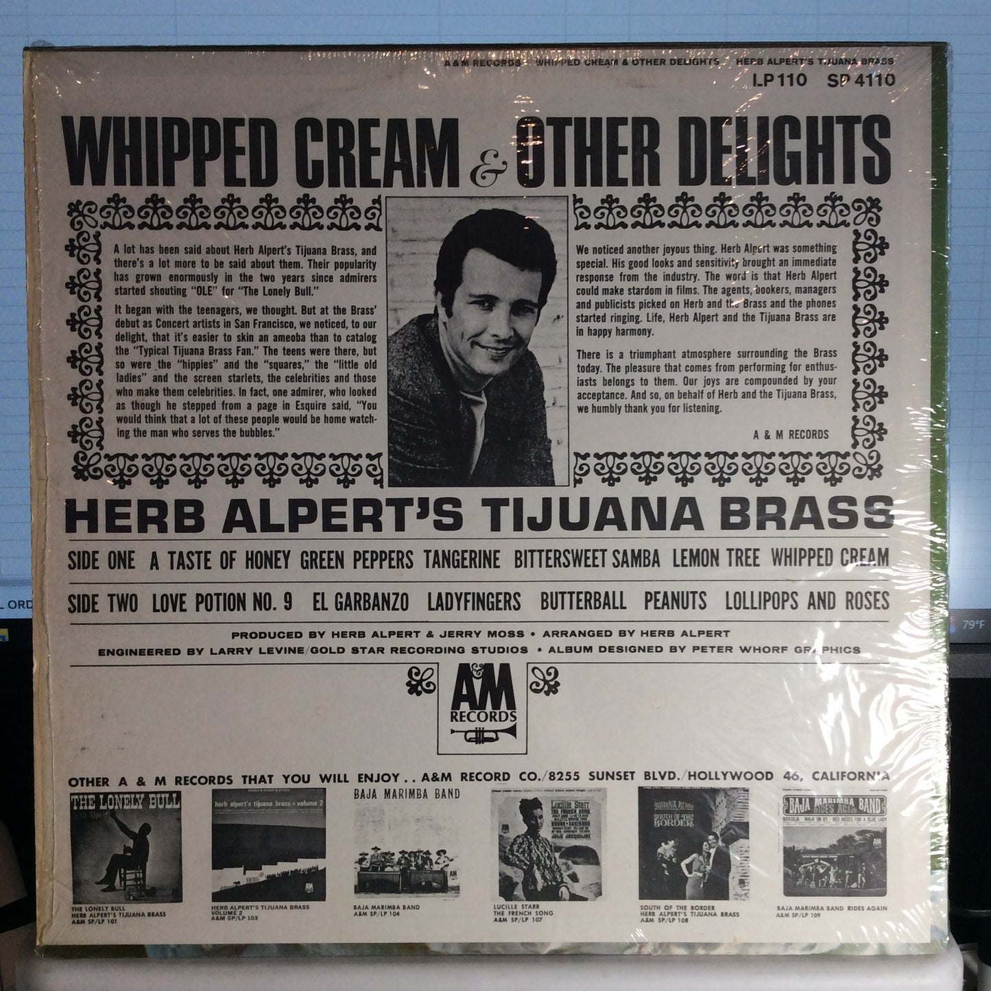Whipped Cream & Other Delights (VINYL) | Very Good Plus (VG+) Excellent+ (EX+) - JAZZ / USED *VERY GOOD+*