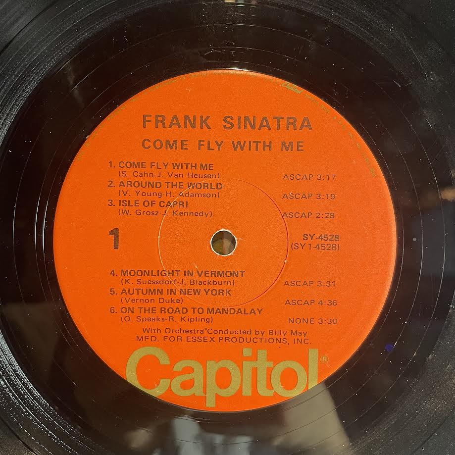 Come Fly With Me (VINYL) | Very Good Plus (VG+) Excellent+ (EX+) - JAZZ / USED *VERY GOOD+*