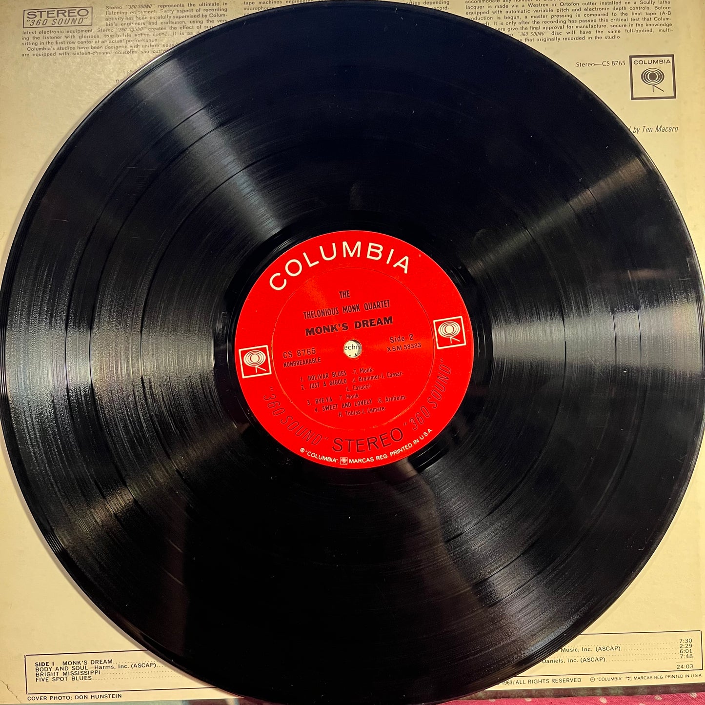 Thelonious Monk - Monk's Dream *TERRE HAUTE* | Very Good Plus (VG+) Excellent (EX) - JAZZ / USED *VERY GOOD+*