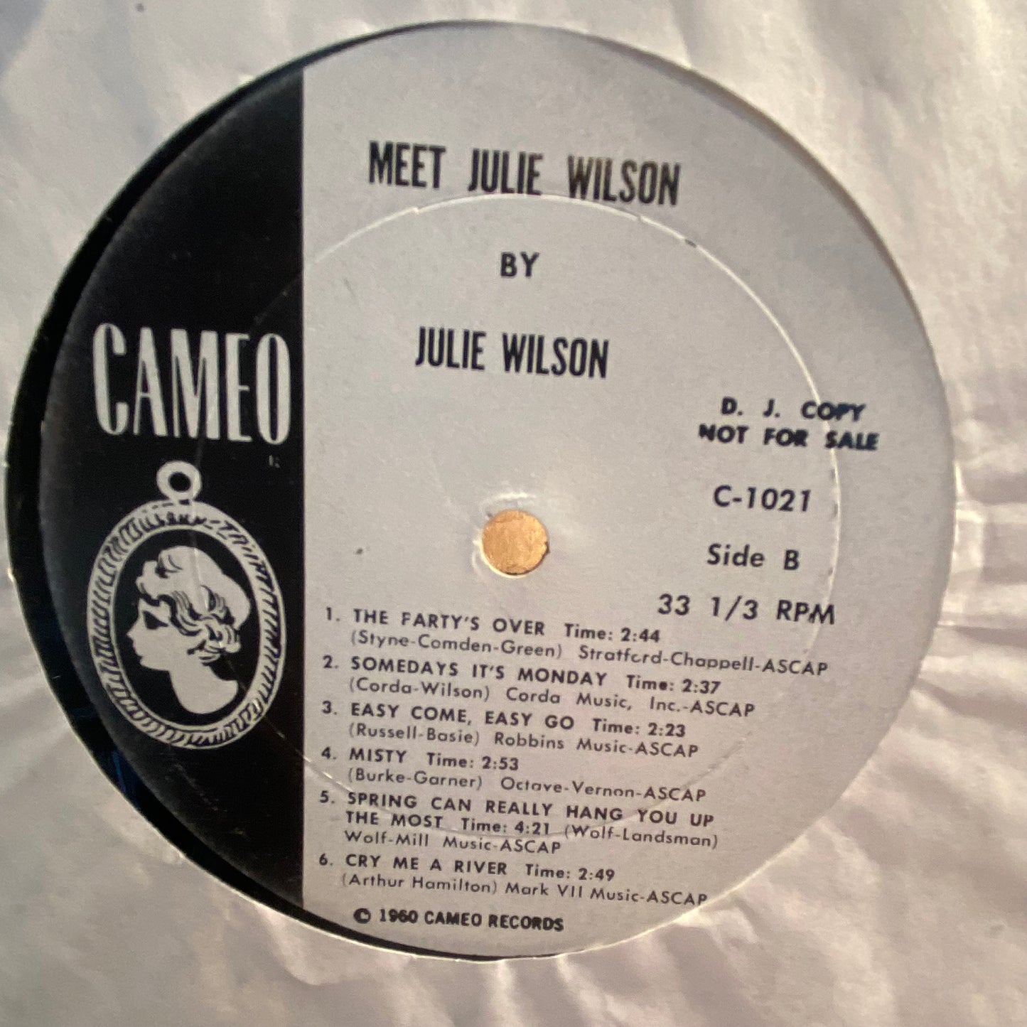 Meet Julie Wilson *PROMO* | Very Good (VG) Very Good Plus (VG+)