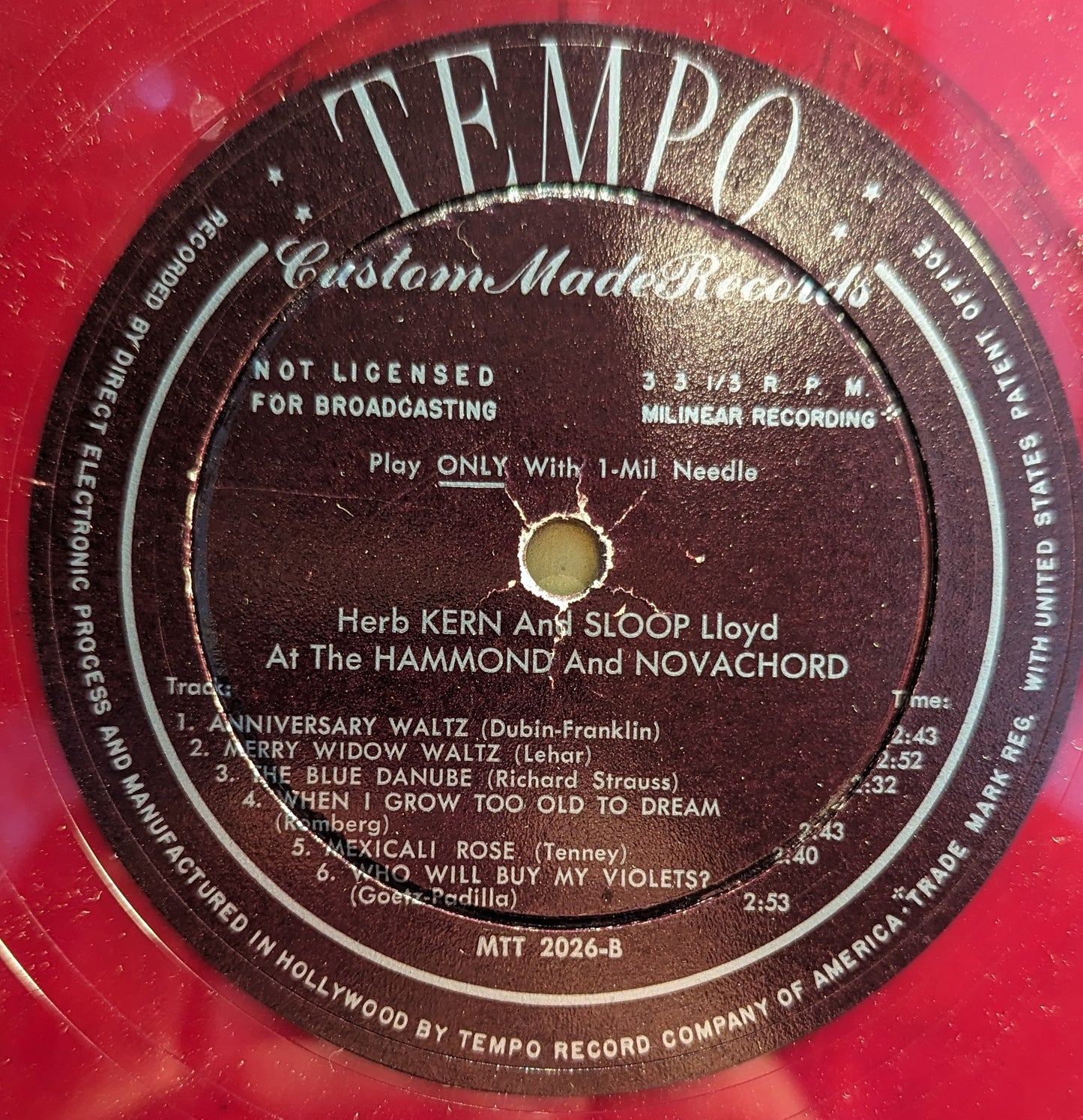 The Collector Series Of Standard Popular Music *RED* | Very Good (VG) Excellent (EX)