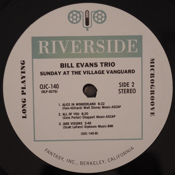 The Bill Evans Trio - Sunday At The Village Vanguard | Mint (M) Mint (M) - JAZZ