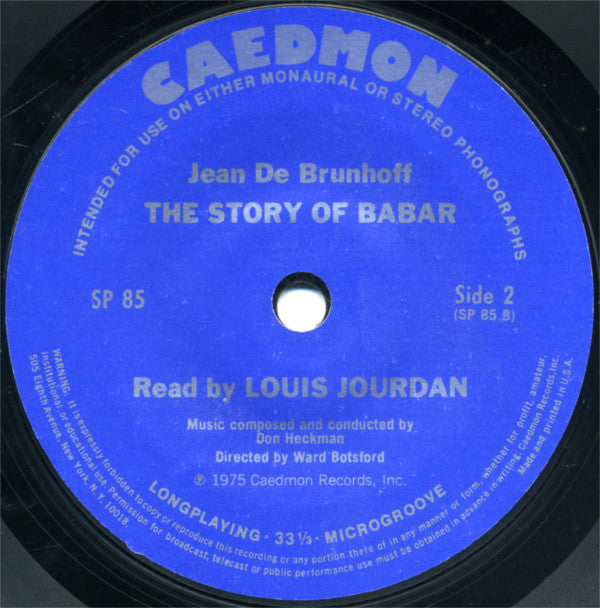 The Story Of Babar The Little Elephant | Near Mint (NM) Very Good Plus (VG+)