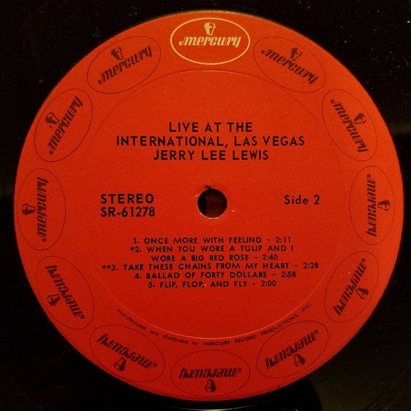 Live At The International, Las Vegas | Very Good Plus (VG+) Very Good Plus (VG+) - COUNTRY / USED *VERY GOOD++*