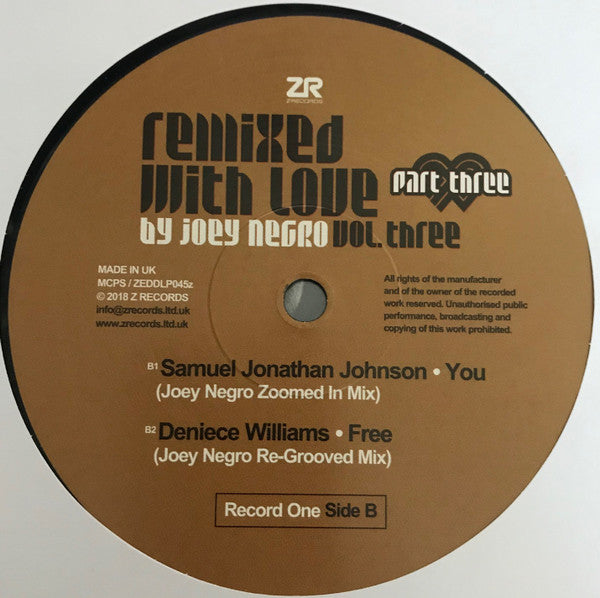 Remixed With Love By Joey Negro (Vol. Three) (Part Three) | Mint (M) Mint (M)