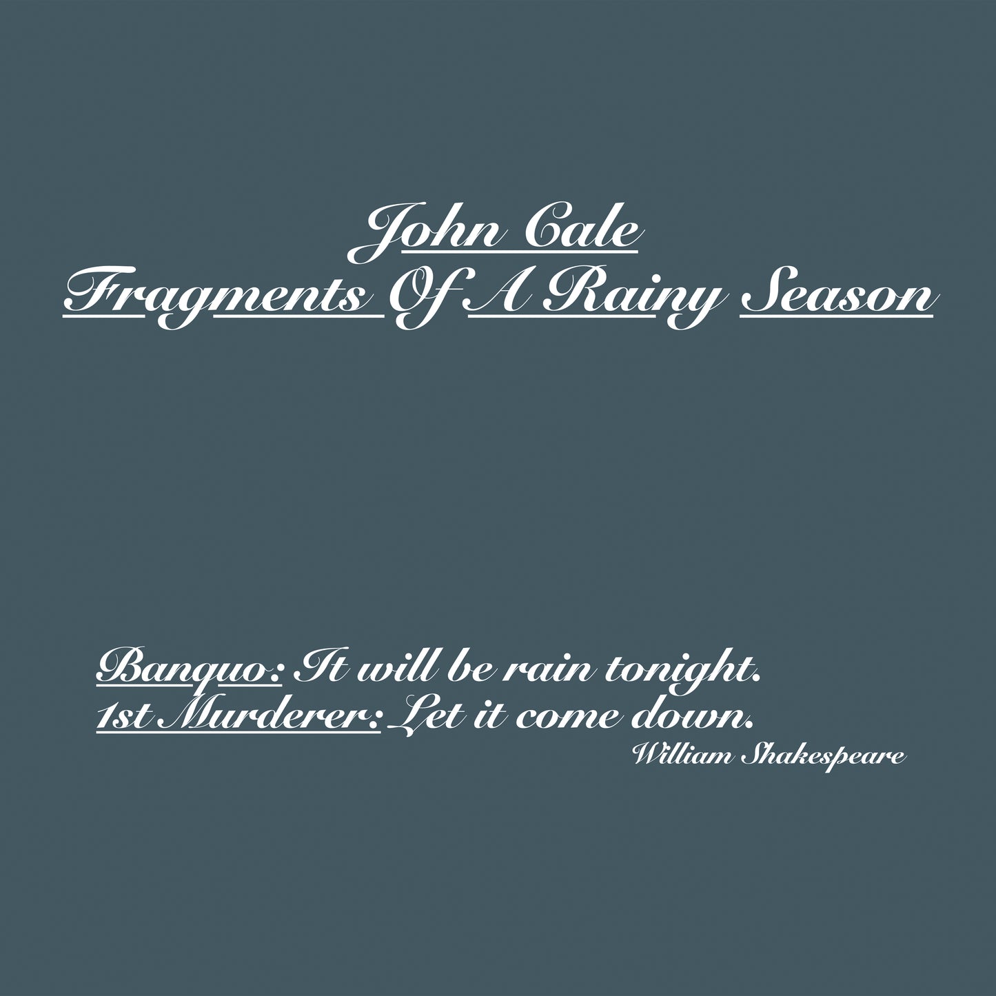Fragments Of A Rainy Season | Mint (M) Mint (M) - ROCK *SEALED*