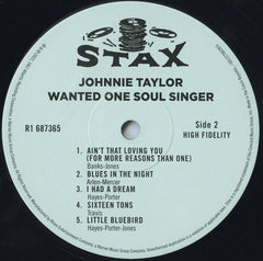 Johnnie Taylor Wanted One Soul Singer Stax, Stax LP, Album, Mono, Club, RE, RM Mint (M) Mint (M)