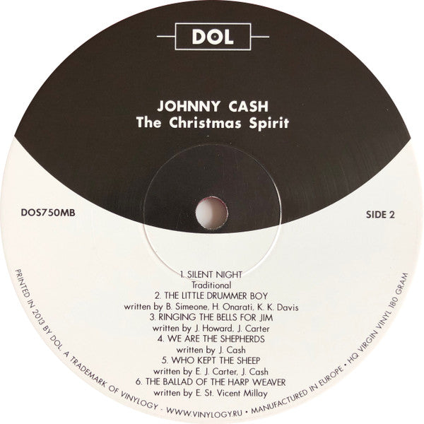 Johnny Cash The Christmas Spirit DOL LP, Album, RE, Red Mint (M) Mint (M)