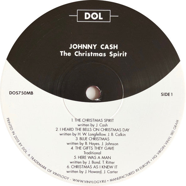 Johnny Cash The Christmas Spirit DOL LP, Album, RE, Red Mint (M) Mint (M)