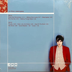 Jon Brion Meaningless Jealous Butcher Records LP, Album, Blu Mint (M) Mint (M)