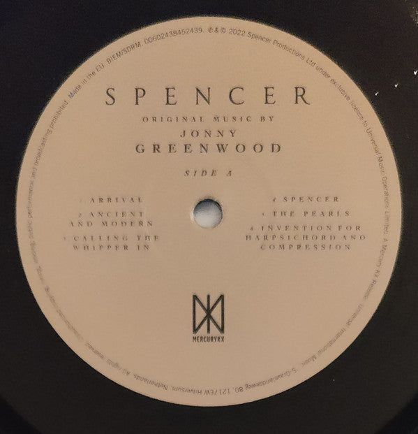 Spencer (Original Motion Picture Soundtrack) | Mint (M) Mint (M)