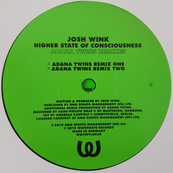 Higher State Of Conciousness (Adana Twins Remixes) | Mint (M) Mint (M)