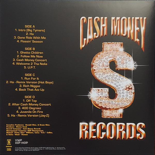 Juvenile (2) 400 Degreez Cash Money Records, Universal Music Special Markets, Republic Records 2xLP, Album, Club, Ltd, RE, RP, Yel Mint (M) Mint (M)