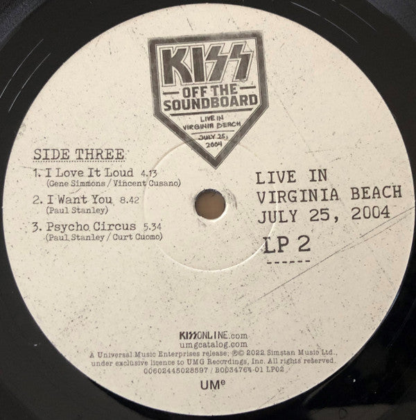 Off The Soundboard Live In Virginia Beach July 25, 2004 | Mint (M) Mint (M)