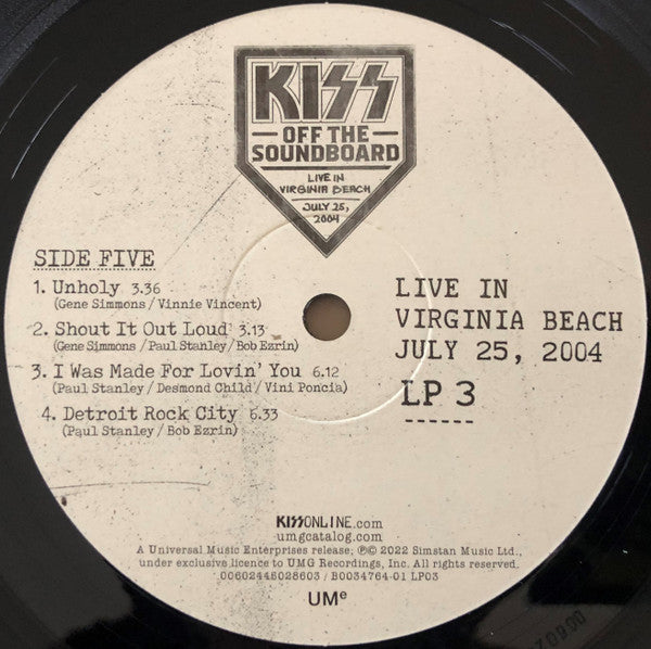 Off The Soundboard Live In Virginia Beach July 25, 2004 | Mint (M) Mint (M)