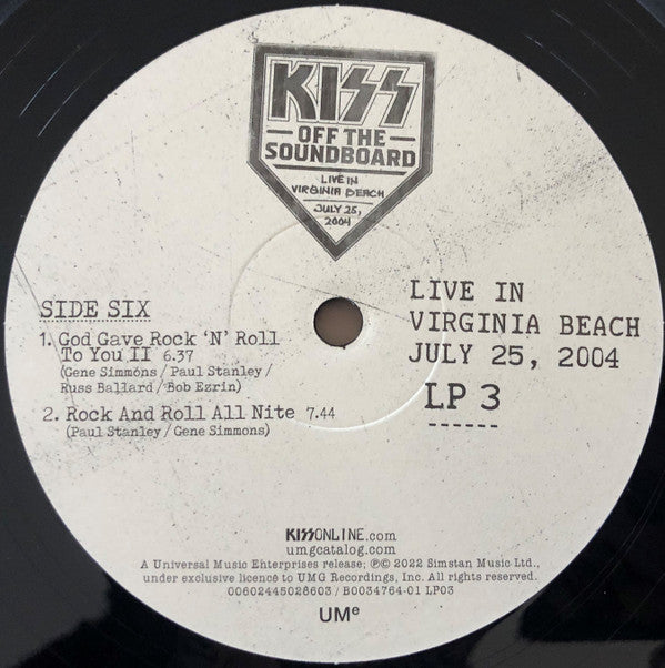 Off The Soundboard Live In Virginia Beach July 25, 2004 | Mint (M) Mint (M)