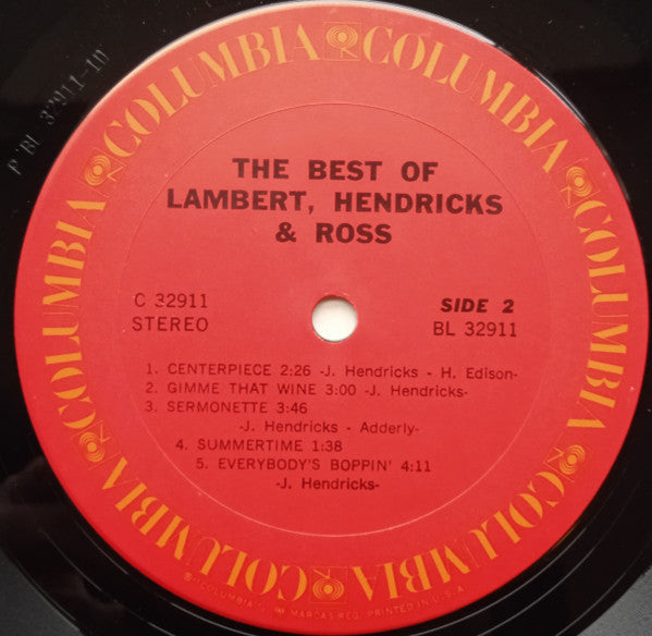 The Best Of Lambert, Hendricks & Ross | Near Mint (NM) Very Good Plus (VG+) - JAZZ / USED *NEAR MINT*