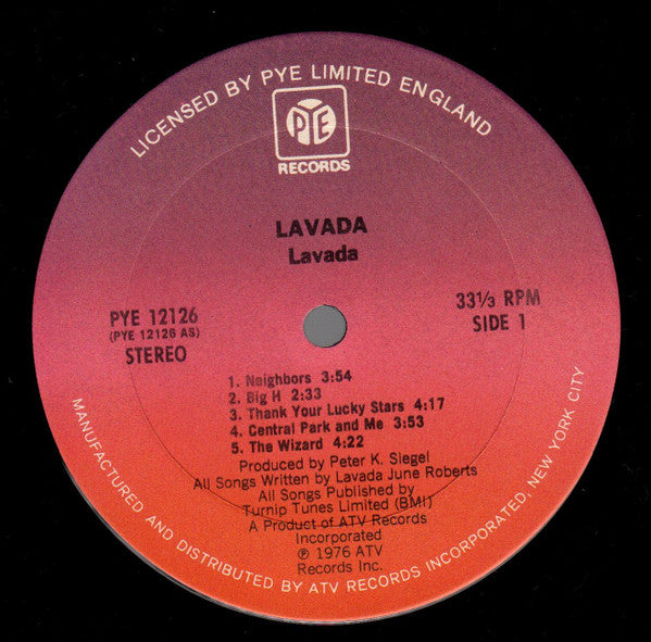 Lavada | Near Mint (NM) Very Good Plus (VG+) - FOLK / USED *NEAR MINT*