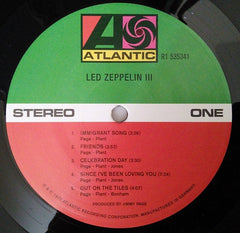 Led Zeppelin Led Zeppelin III Atlantic LP, Album, RE, RM, 180 Mint (M) Mint (M)