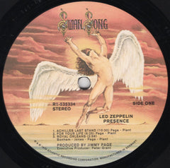 Led Zeppelin Presence Swan Song LP, Album, RE, RM, 180 Mint (M) Mint (M)