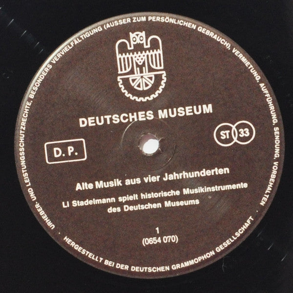 Deutsches Museum - Alte Musik Aus Vier Jahrhunderten | Near Mint (NM) Very Good Plus (VG+)