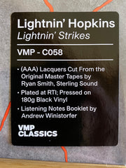 Lightnin' Hopkins Lightnin' Strikes Vee Jay Records LP, Album, Mono, Club, RE, 180 Mint (M) Mint (M)