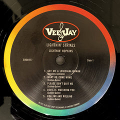 Lightnin' Hopkins Lightnin' Strikes Vee Jay Records LP, Album, Mono, Club, RE, 180 Mint (M) Mint (M)