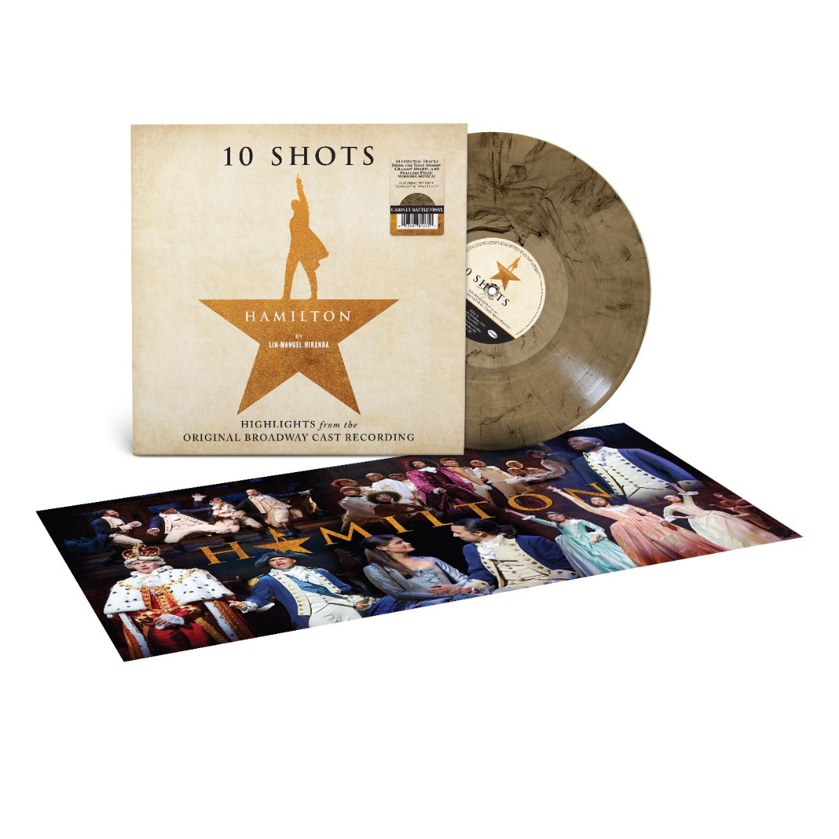 Hamilton: 10 Shots (Highlights From The Original Broadway Cast Recording) (Cabinet Battle Vinyl Tan Smoke Vinyl) |