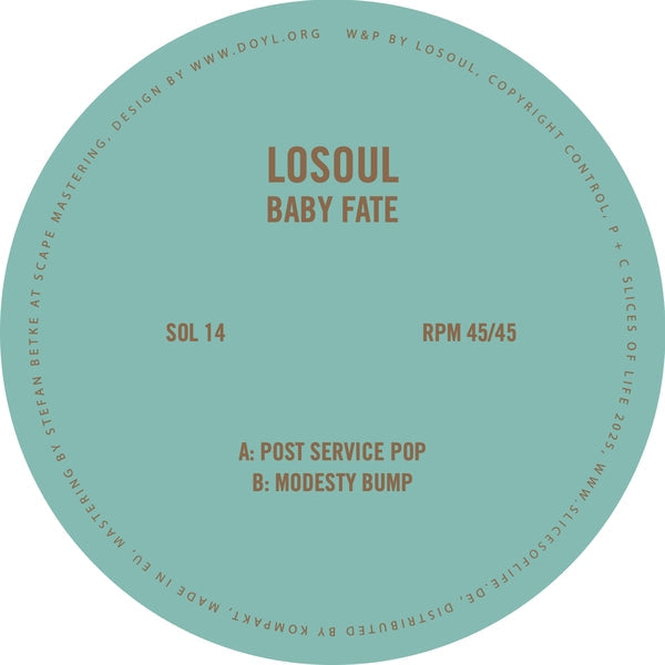 LoSoul - Baby Fate (VINYL 12" Slices Of Life SOL14 2025) | - MINIMAL *NEW*
