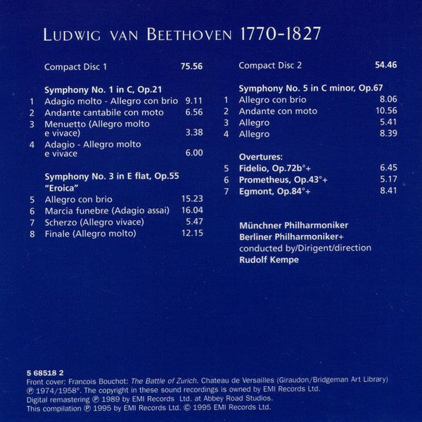 Symphonies Nos. 1 ⬥ 3 "Eroica" ⬥ 5 | Near Mint (NM) Near Mint (NM)