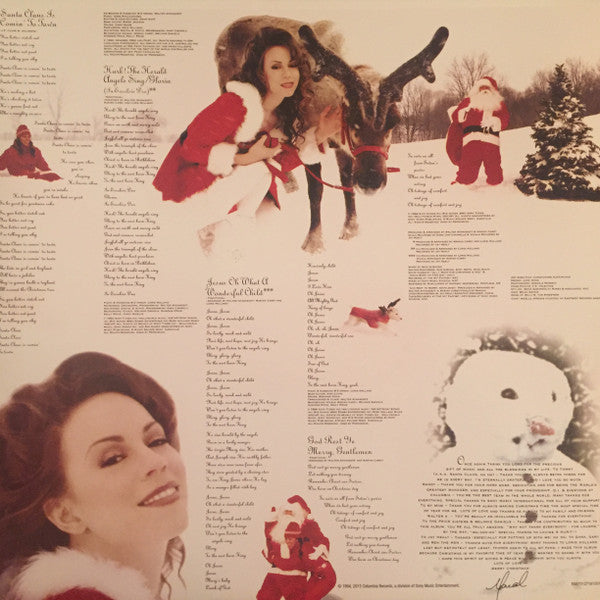 Mariah Carey Merry Christmas Columbia, Legacy LP, Album, Ltd, RE, Red Mint (M) Mint (M)
