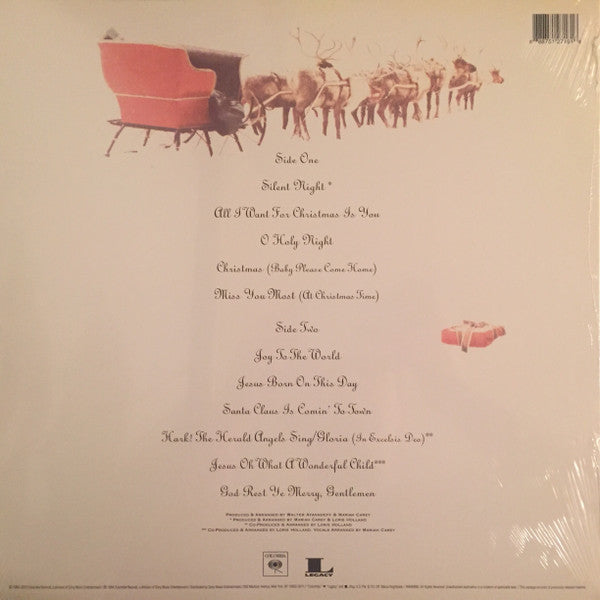 Mariah Carey Merry Christmas Columbia, Legacy LP, Album, Ltd, RE, Red Mint (M) Mint (M)