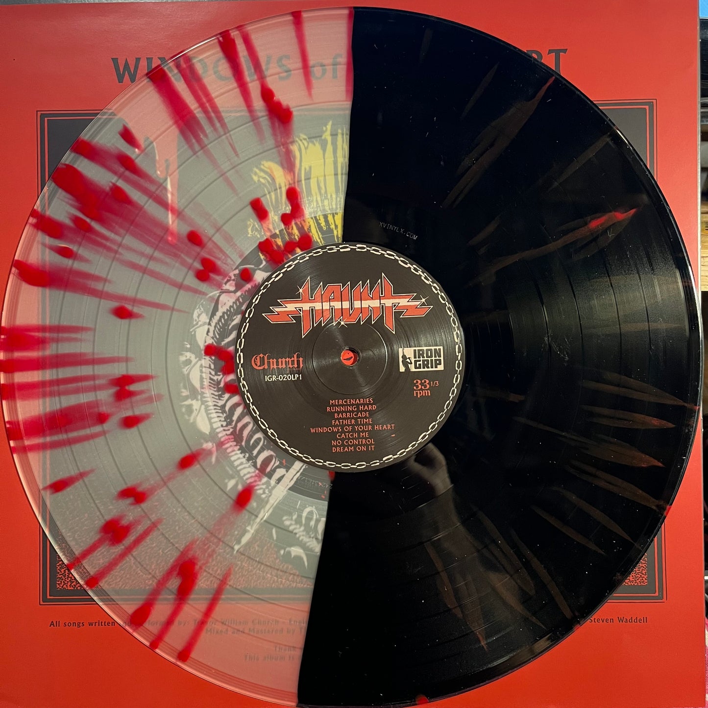 Windows Of Your Heart *HALF BLACK/CLEAR RED SPLATTER* | Mint (M) Near Mint (NM)