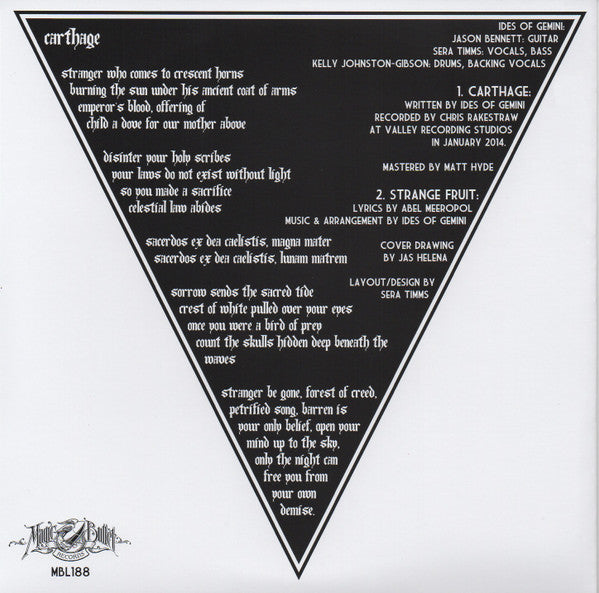Carthage (7" CLEAR VINYL) | Mint (M) Mint (M) - METAL *NEW/COLOR*