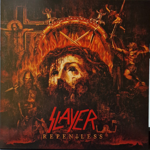 Repentless (TRANSPARENT ORANGE + YELLOW & BLACK SPLATTER) | Mint (M) Mint (M) - METAL *NEW/COLOR*