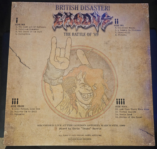 British Disaster! The Battle Of '89 (Live At The Astoria) (GOLD VINYL) | Mint (M) Mint (M) - METAL *NEW/COLOR*