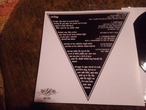 Carthage (7" VINYL) *TEST PRESSING* | Mint (M) Mint (M) - METAL *NEW*