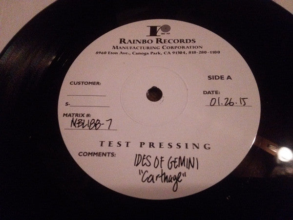 Carthage (7" VINYL) *TEST PRESSING* | Mint (M) Mint (M) - METAL *NEW*