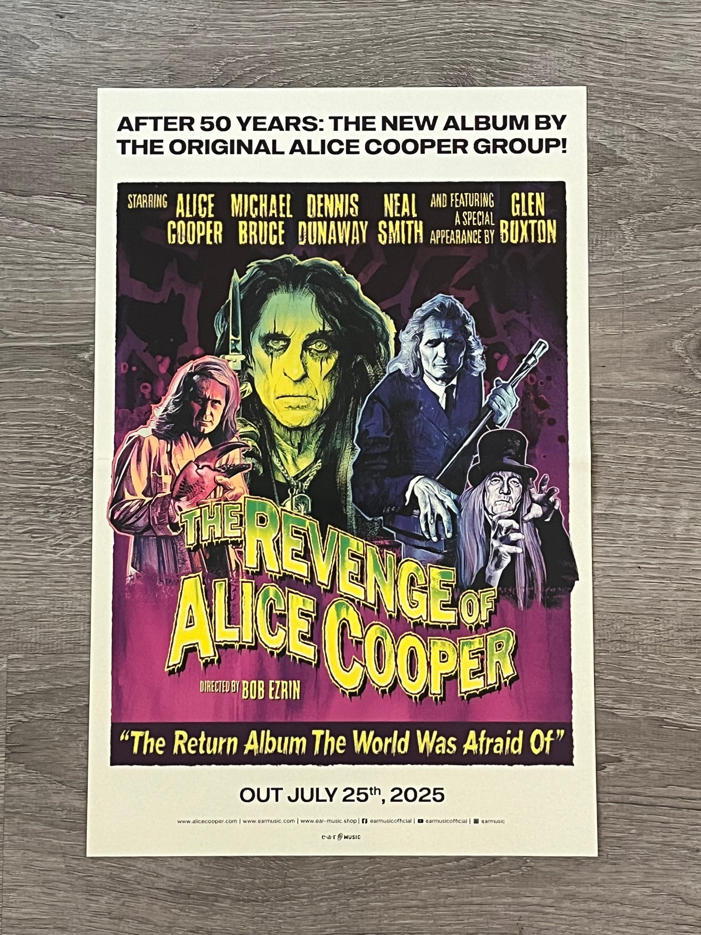 The Revenge Of Alice Cooper (11x17" POSTER) | Mint (M) - METAL *NEW*
