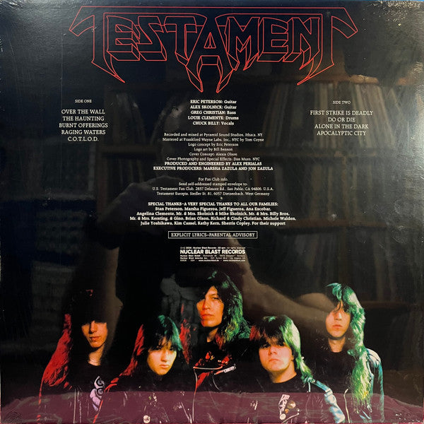 Testament (2) The Legacy *PURPLE/YELLOW SPLATTER* LP Mint (M) Mint (M)