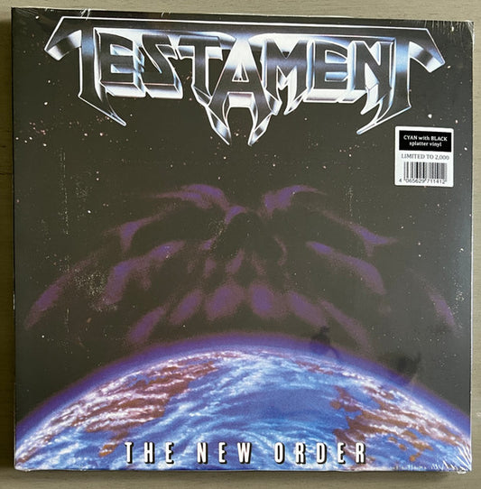 Testament (2) The New Order *CYAN/BLACK SPLATTER* LP Mint (M) Mint (M)