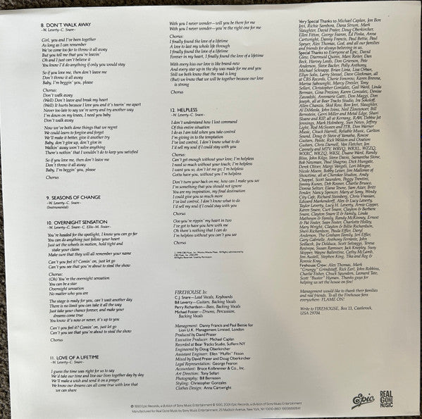 Firehouse (SMOKE & FIRE VINYL) | Mint (M) Mint (M)