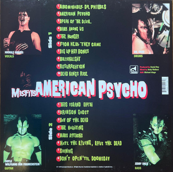 Misfits - American Psycho (UNOFFICIAL VINYL) | - METAL *SEALED*