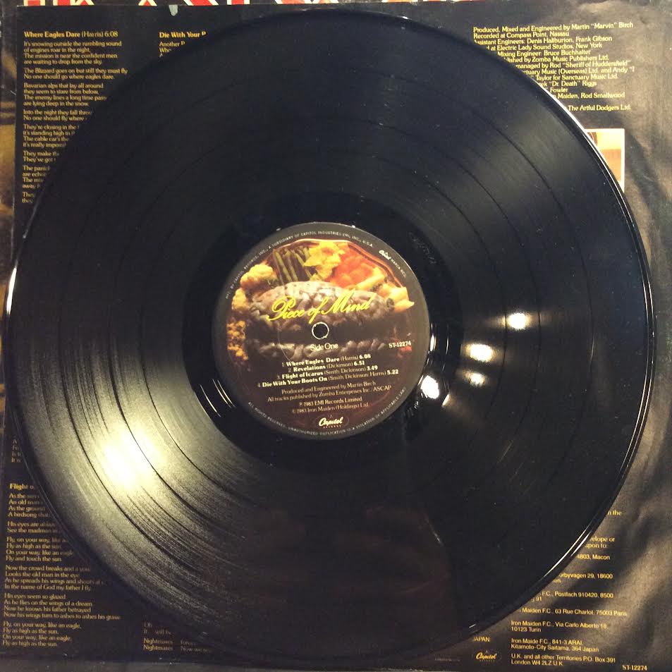 Piece Of Mind (VINYL) | Excellent+ (EX+) Excellent (EX) - METAL / USED *EXCELLENT+*