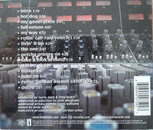 Chocolate Starfish And The Hot Dog Flavored Water (CD) | Excellent+ (EX+) Near Mint (NM) - METAL / USED *EXCELLENT+*