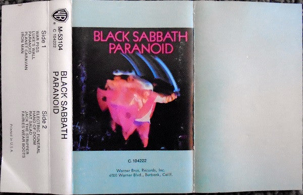 Paranoid (CASSETTE) | Excellent (EX) Excellent (EX)
