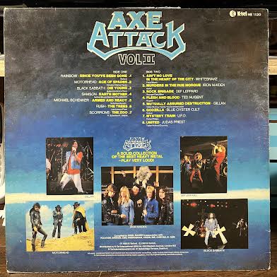 Axe Attack Vol II (VINYL) | Excellent (EX) Very Good Plus (VG+) - METAL / USED *EXCELLENT*
