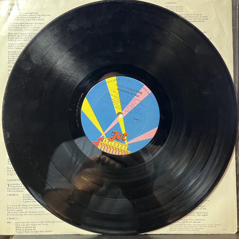 Blizzard Of Ozz (VINYL) | Excellent (EX) Excellent+ (EX+) - METAL / USED *EXCELLENT*